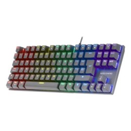 ÷ Teclado mecanico compackto tkl mars gaming mk80 italiano black iluminacion 12efecto switch rojo rgb 