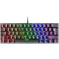 ÷ Teclado mecanico ultra compacto mars gaming mk60 italiano black switch azul pr100hz anti-ghosting 