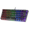 ÷ Teclado mecanico ultra compacto mars gaming mk60 italiano black switch azul pr100hz anti-ghosting 