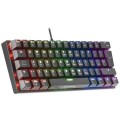÷ Teclado mecanico ultra compacto mars gaming mk60 italiano black switch marron pr de 100hz 