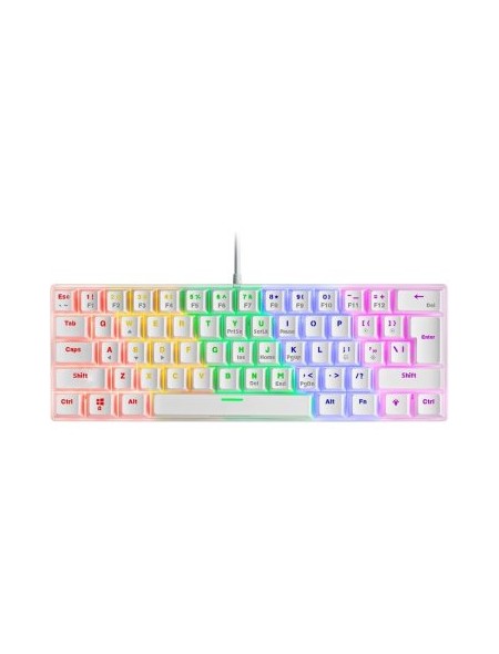 ÷ Teclado mecanico ultra compacto mars gaming mk60br italiano white switch marron pr de 100hz 