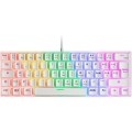 ÷ Teclado mecanico ultra compacto mars gaming mk60r italiano white switch rojo pr de 100hz 