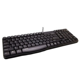 ÷ Teclado rapoo usb n2400 portugues resistente a salpicaduras membrana sellada