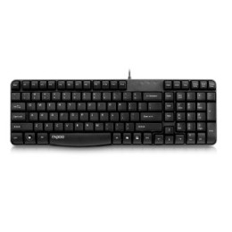 ÷ Teclado rapoo usb n2400 portugues resistente a salpicaduras membrana sellada