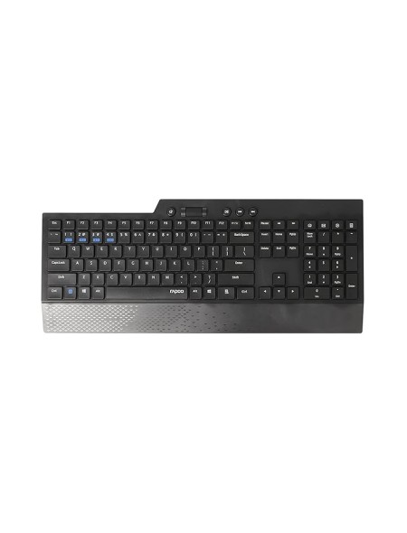 ÷ Teclado rapoo wireless y bluetooth 8200t portugues 2.4ghz bt 3.0 4.0 teclas multimedia color negro