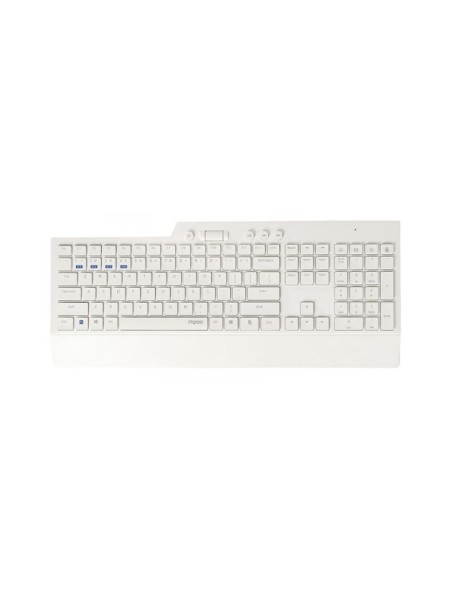 ÷ Teclado y mouse rapoo wireless bluetooth 8200t portugues 2.4ghz bt 3.0 4.0 teclas multimedia blanco