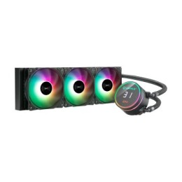 ÷ Sistema de refrigeracion liquida unyka uk353101 aquastorm 360 negro 3x vent. 120mm 1800 rpm argb dis