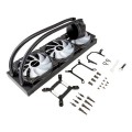 ÷ Sistema de refrigeracion liquida unyka uk353101 aquastorm 360 negro 3x vent. 120mm 1800 rpm argb dis