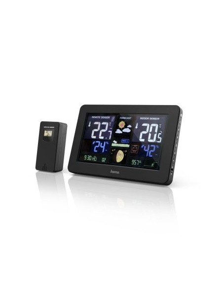 ÷ Estacion metereologica hama premium pronostico del tiempo temperatura humedad reloj dct usb carga pa