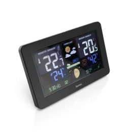 ÷ Estacion metereologica hama premium pronostico del tiempo temperatura humedad reloj dct usb carga pa