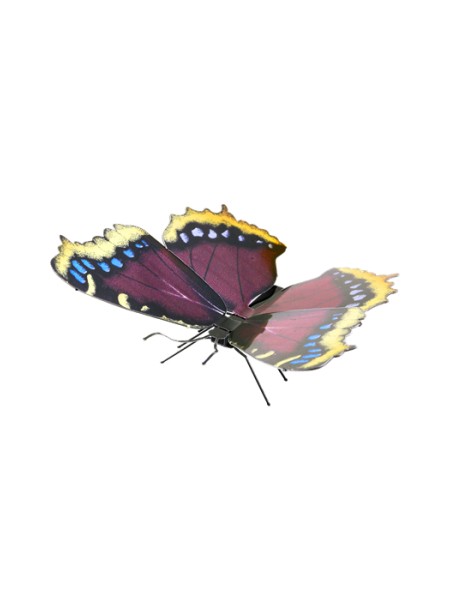 ÷ Maqueta 3d metal fascinations mariposa mourning cloak montaje sin pegamento ni soldadura