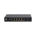 ÷ Switch no gestionable level one geu-0525 5p  2.5gbe carcasa metal no rack