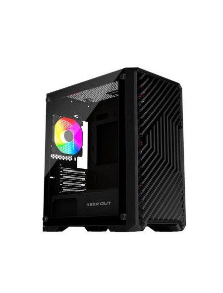 ÷ Caja microatx keep out xc-220 glass 1x3.5? 2x2.5? 1xusb2.0 2xusb3.0 gpu max 330mm lat cristal templa