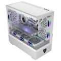 ÷ Caja microatx keep out xc-301w glass 1x3.5? 1x2.5? 1xusb2.0 1xusb3.0 gpu max 420mm cristal templado