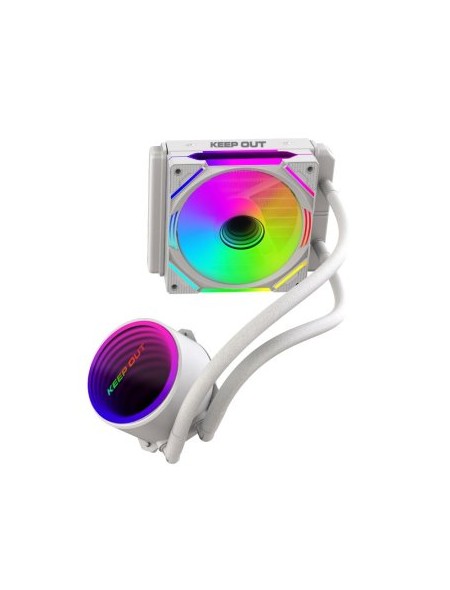 ÷ Sistema de refrigeracion liquida keep out xwc-120w argb intel y amd ventilador 1x120mm color blanco