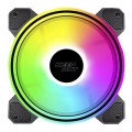 ÷ Ventilador interno keep out xfc-120dr argb 120mm 4 pin pwm color negro 
