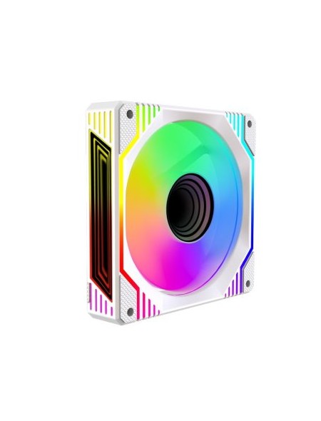 ÷ Ventilador interno keep out xfc-120drmw argb 120mm 4 pin pwm color blanco