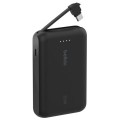 ÷ Powerbank belkin bpb021hqbk boostcharge 10,000 mah con cable integrado charge usb-c 20w negro