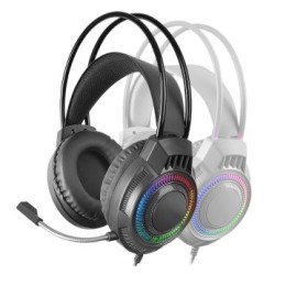 ÷ Headset mars gaming mh124 frgb jack 3.5mm alimentacion usb control volumen color blanco
