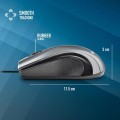 ÷ Mouse ngs musk laser con cable de 1200 dpi usb ambidiestros negro