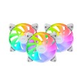 ÷ Kit 3xventilador interno argb mars gaming mf-3arw kit blanco 12x12cm argb rainbow aspas invertidas