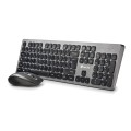 ÷ Teclado y mouse ngs wireless idol kit de 2,4 ghz. 12 teclas multimedia. 800/1200/1600 dpi