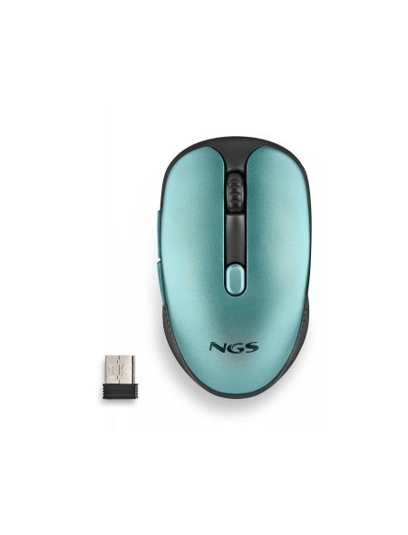 ÷ Mouse ngs wireless evorustice recargable con teclas silenciosas azul hielo
