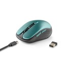 ÷ Mouse ngs wireless evorustice recargable con teclas silenciosas azul hielo