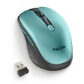 ÷ Mouse ngs wireless evorustice recargable con teclas silenciosas azul hielo