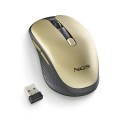 ÷ Mouse ngs wireless evorustgold recargable con teclas silenciosas oro