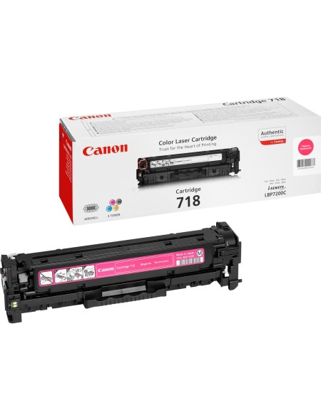 ÷ Tóner original canon crg-718m magenta 2.900 páginas
