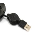 ÷ Mouse equip life optico 2 botones usb cable retractil color negro 1000dpi