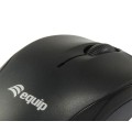 ÷ Mouse equip life optico 2 botones usb cable retractil color negro 1000dpi