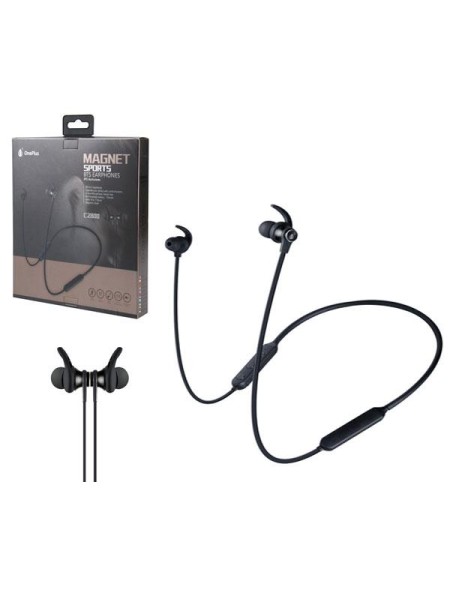 Auriculares magneticos Bluetooth sport + Micro stars c2800 negro ONE+