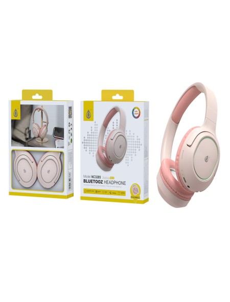 Auriculares Bluetooth 5.3 NC3285 / Mp3 / MicroSD / FM / Iluminacion Led / Rosa / One+ / 2302854