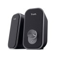 Altavoces Trust 2.0 Ador / Usb / 12w / Conexiones frontales / Negro / 25670
