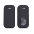 Altavoces Trust 2.0 Ador / Usb / 12w / Conexiones frontales / Negro / 25670