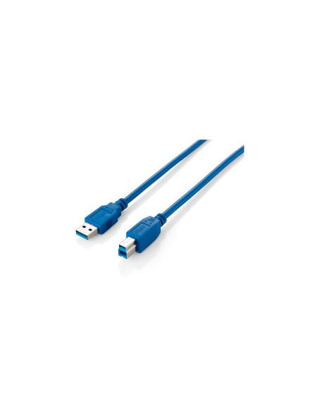 Cable USB 2.0 impresora - tipo a/b  M/M  1m Azul Equip 128291