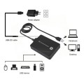 ÷ Hub usb3.0 conceptronic hubbies11b 4 puertos y cable de 90cm con alimentador