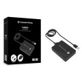 ÷ Hub usb3.0 conceptronic hubbies11b 4 puertos y cable de 90cm con alimentador