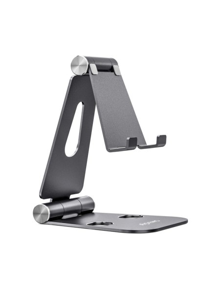 ÷ Aisens - soporte de sobremesa tama?o xl ajustable (2 pivotes) para movil / tablet, gris