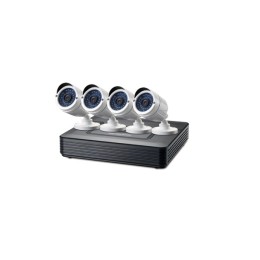 ÷ Kit videovigilancia 1080p level one dsk-4001 4 canales 4 camaras int/ext + grabador cables iluminaci
