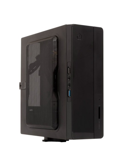 ÷ Caja itx unykach uk1007 uso en posicion horicontal o vertical, incluye soporte vesa para colgar usb