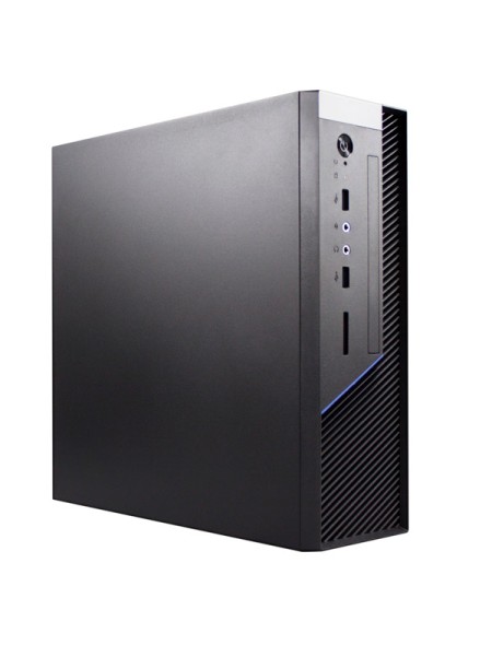 ÷ Caja itx unykach caviar 1k estructura compacta 2 bah?as internas pci hasta 160mm 2xusb 3.0 card read