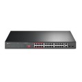 ÷ Switch no gestionable tp-link tl-sl1226p 24p poe+ 10/100 2p gigabit 2p slots combo gigabit sfp total