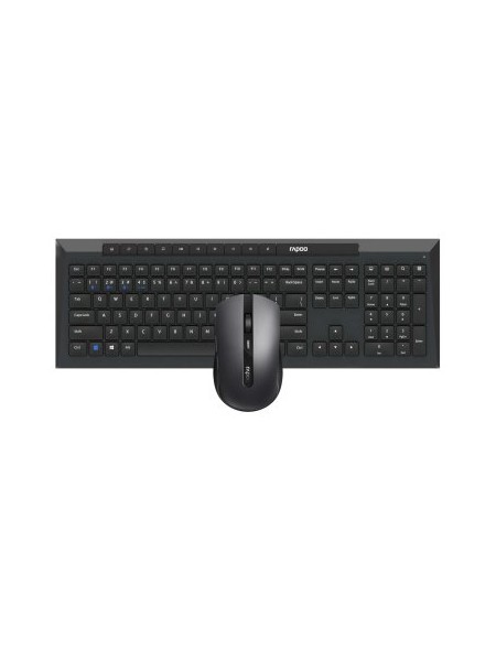 ÷ Teclado y mouse rapoo wireless y bluetooth 8210m 2,4ghz bt 4.0 bt 5.0 1600dpi ajustable color 