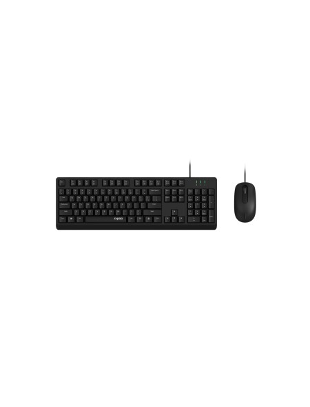 ÷ Teclado y mouse rapoo nx1500 1000dpi cable 1,5m color negro 