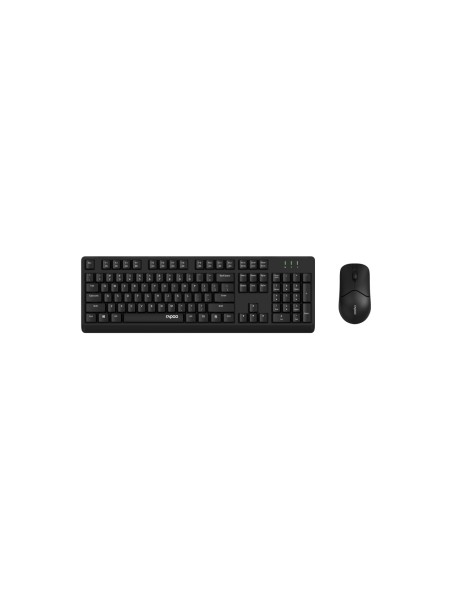 ÷ Teclado y mouse rapoo wireless x1500 2,4ghz 1200 dpi nano usb color negro