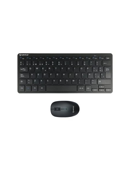 ÷ Teclado y mouse unykach wireless mk288 pro nano compacto 1200dpi 2.4g negro