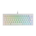 ÷ Teclado mars gaming compacto mkminiprowbes hot-swap mecanico switch azul rgb chroma blanco